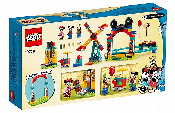 LEGO לגו 10778, Mickey, Minnie and Goofy's Fairground Fun היריד של מיקי ...