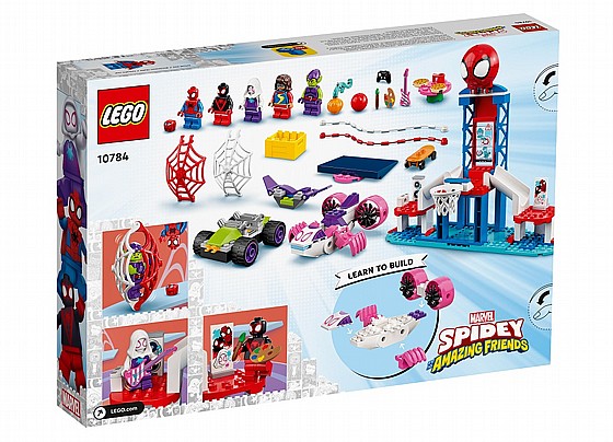LEGO לגו 10784, Spider-Man Webquarters Hangout המטה ואזור המנוחה של ...