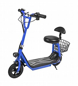 קורקינט חשמלי 36V כולל מושב וסלסלה, בגוון כחול, דגם איילה קורקינט חשמלי 36V כולל מושב וסלסלה, בגוון כחול, דגם איילה