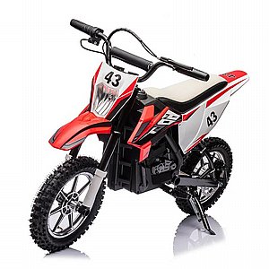 אופנוע שטח ממונע 36V לנוער בגוון אדום/לבן אופנוע שטח ממונע 36V לנוער בגוון אדום/לבן