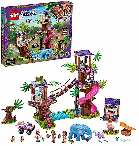 LEGO לגו 41424, Jungle Rescue Base בסיס חילוץ והצלה של בעלי החיים בג'ונגל