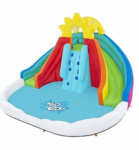 מתנפח מים בעיצוב מתוק של קשת בענן הכולל 2 מגלשות+קיר טיפוס+בריכת שיכשוך+מתזי מים לרענון Bestway דגם 53462 דגם חדש 2026 - מכירה מוקדמת: אספקה במרץ 2026! מתנפח מים בעיצוב מתוק של קשת בענן הכולל 2 מגלשות+קיר טיפוס+בריכת שיכשוך+מתזי מים לרענון Bestway דגם 53462 דגם חדש 2026 - מכירה מוקדמת: אספקה במרץ 2026!