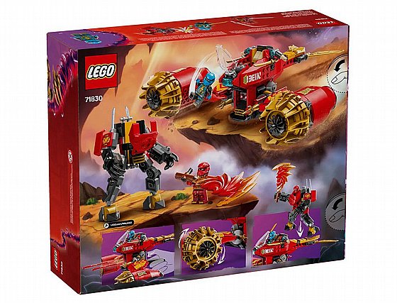 LEGO לגו 71830, Kai's Mech Storm Rider רובוט רוכב הסערה (סטורם ריידר ...