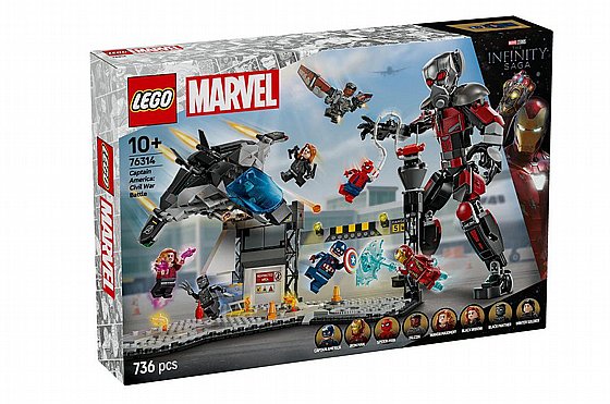 LEGO לגו 76314, Captain America: Civil War Action Battle קפטן