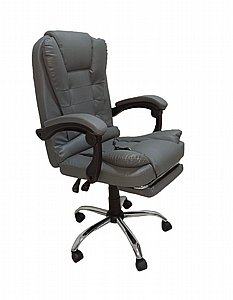 כיסא מנהלים ארגונומי יוקרתי ואיכותי דמוי עור, כולל הדום נשלף+2 נקודות עיסוי+מנגנון הגבהה/הנמכה, בגוון אפור כהה כיסא מנהלים ארגונומי יוקרתי ואיכותי דמוי עור, כולל הדום נשלף+2 נקודות עיסוי+מנגנון הגבהה/הנמכה, בגוון אפור כהה