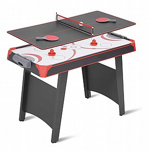 שולחן משחק משולב 2 ב-1 לילדים/ות כולל 2 משחקים (הוקי אוויר וטניס שולחן)  שולחן משחק משולב 2 ב-1 לילדים/ות כולל 2 משחקים (הוקי אוויר וטניס שולחן)