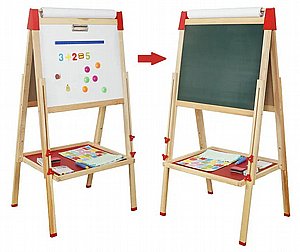 לוח ציור מגנטי/לוח גיר דו כיווני מתכוונן, עשוי מעץ לילדים/ות כולל טוש מחיק+גיר צבעוני+ אותיות באנגלית ומספרים מגנטים לוח ציור מגנטי/לוח גיר דו כיווני מתכוונן, עשוי מעץ לילדים/ות כולל טוש מחיק+גיר צבעוני+ אותיות באנגלית ומספרים מגנטים